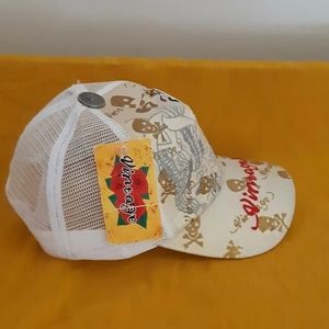 New Vintage Caps with funny skull details and vintage embroidery logo one size